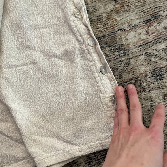 Oh My Gauze Boho Pull On Pant Womens Size 2XL-3XL Ivory Wide Leg Cotton Vintage - Picture 3 of 10